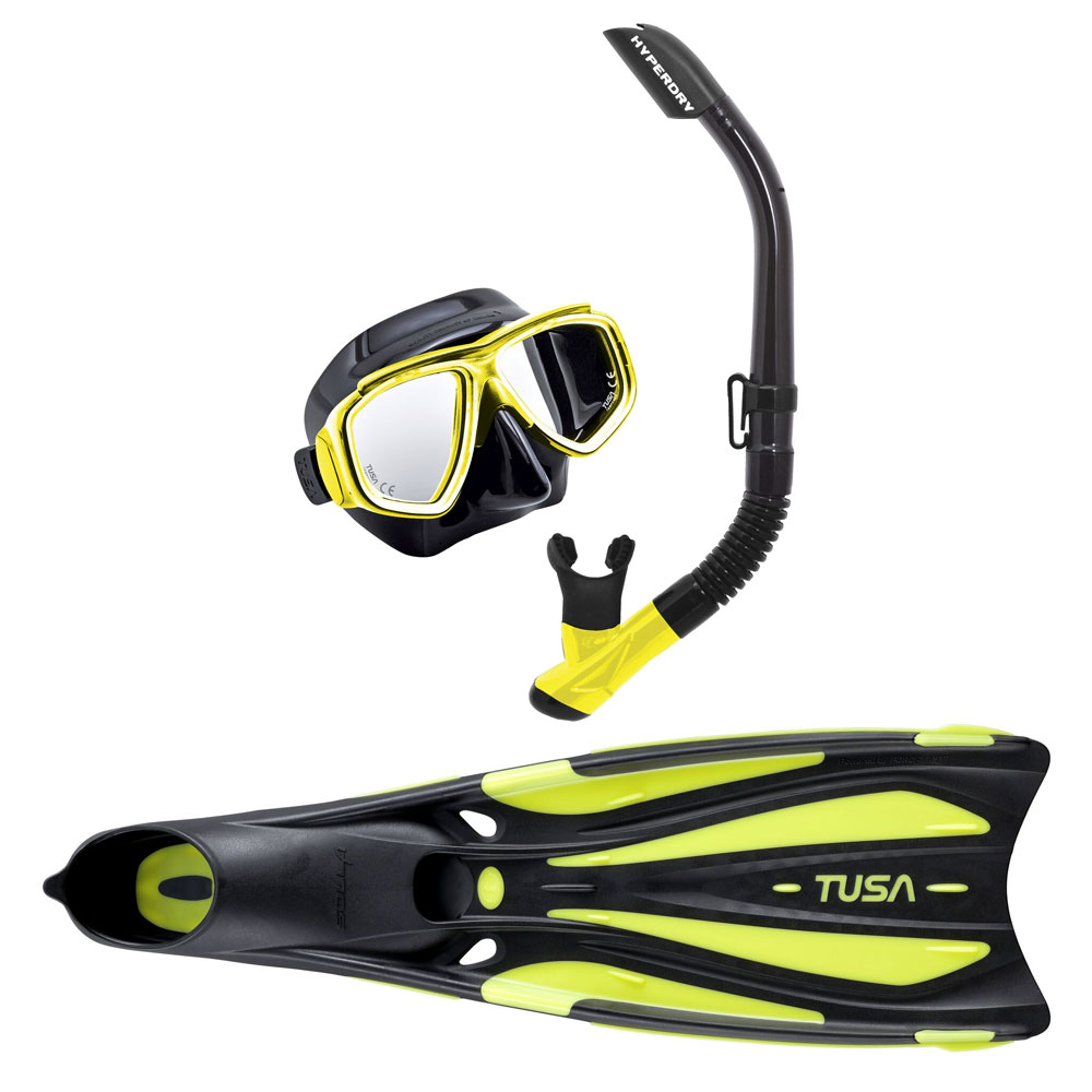 Tusa Splendive Mask and Snorkel with Solla Full Foot Fins