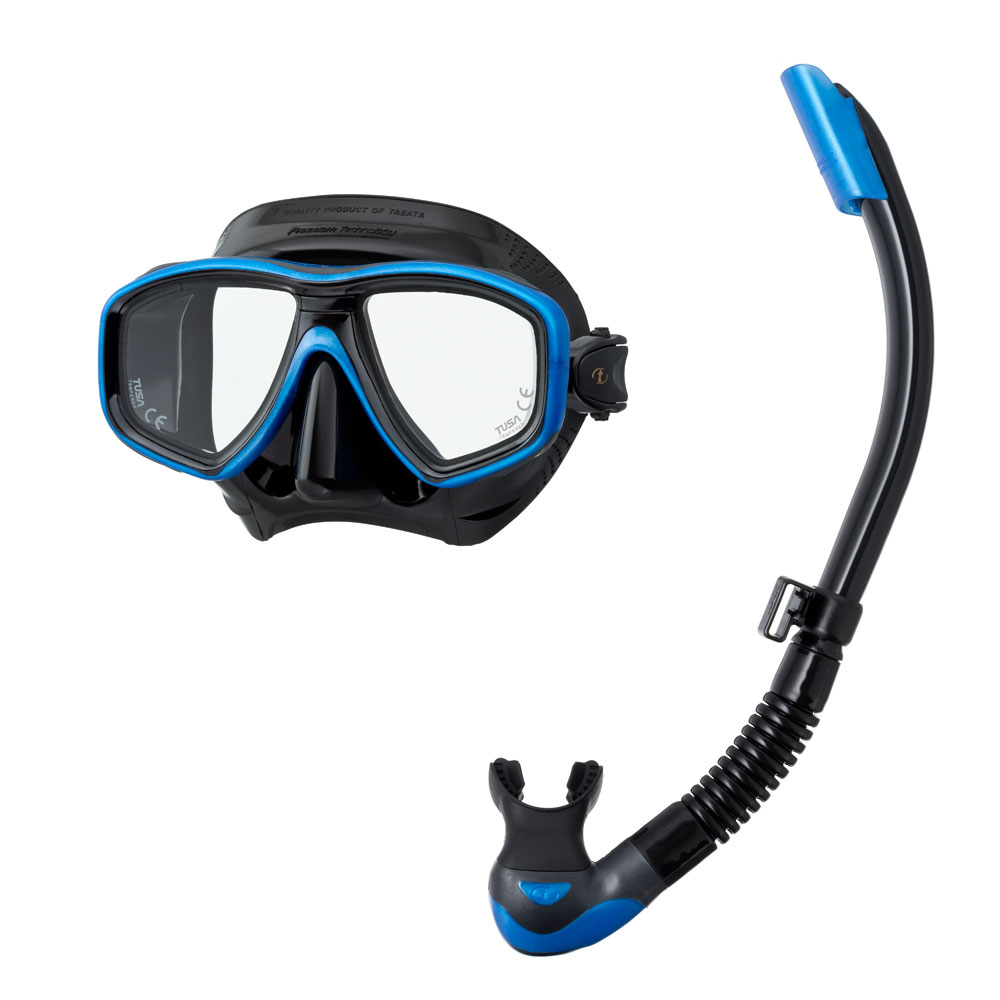 Tusa Freedom Ceos Mask and Platina II Hyperdry Snorkel Set