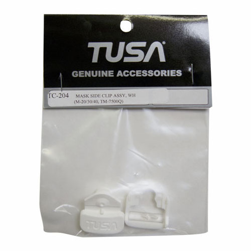 Tusa Replacement M-Series Mask Side Clip Assembly - White