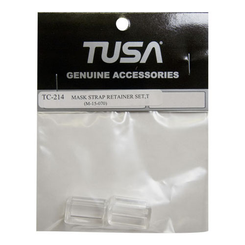 Tusa Mask Strap Retainer Set - Narrow Transparent (TC-214)