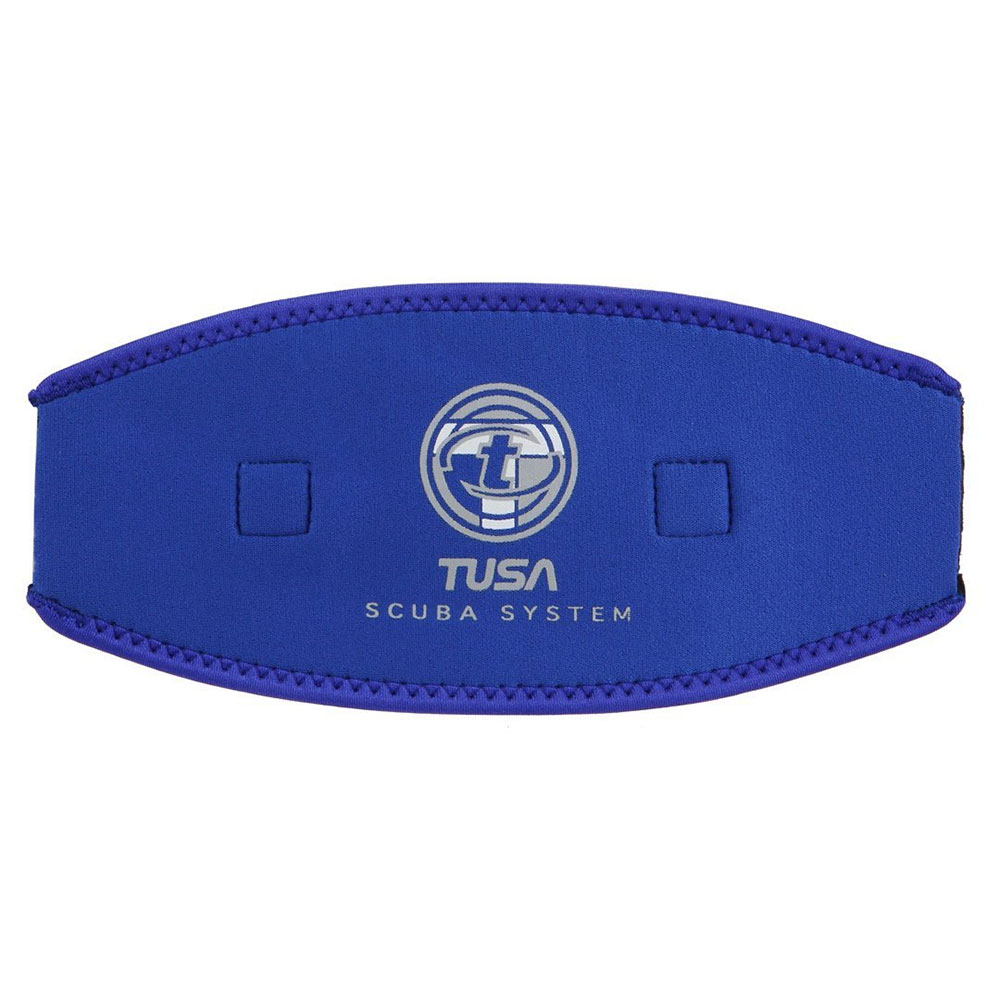 Tusa Neoprene Mask Strap Cover/Tamer | Blue - Click Image to Close