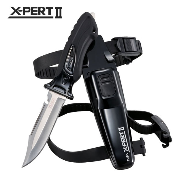 Tusa X-Pert II Dive Knife - Pointed Tip