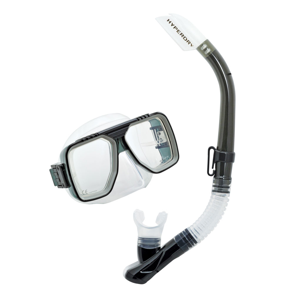 Tusa Sport Liberator Mask and Snorkel Set with Corrective Lenses