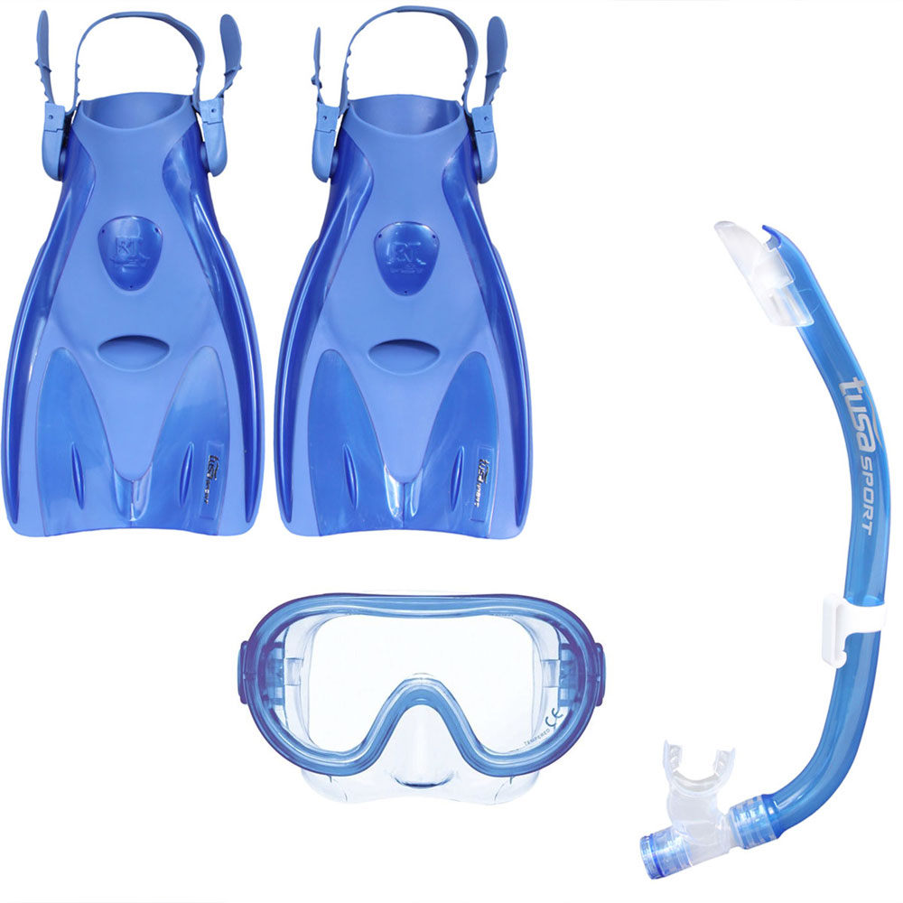 Tusa Sport Mini-Platina Child Mask Snorkel Fin Set (4-6 yrs) - Click Image to Close