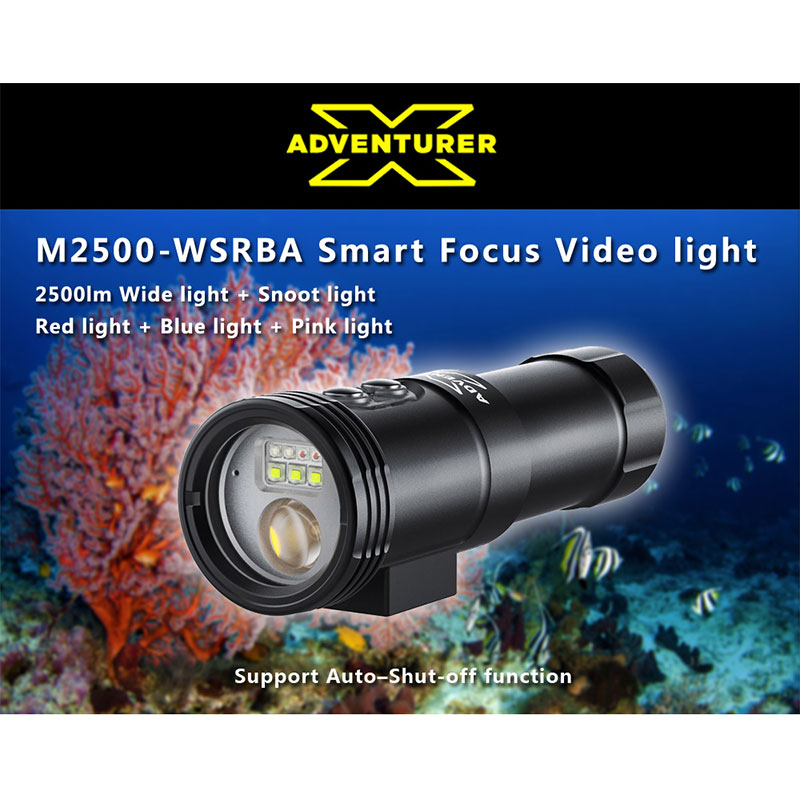 X-Adventurer M2500-WSRBA 4in1 Smart Focus Video Light - 2500LM